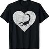 Vintage Heart With Scorpion Graphic Funny Scorpion Lovers T-Shirt