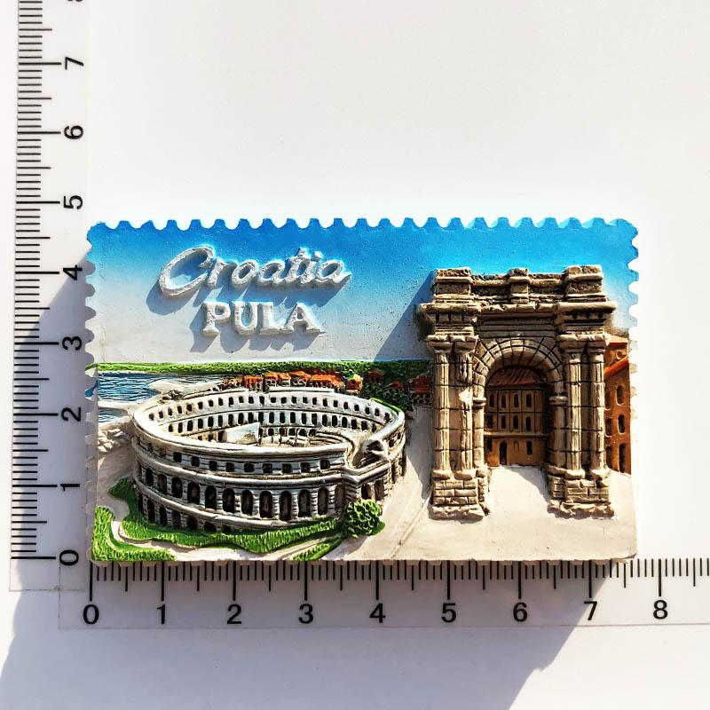 Kroatien Reisekühlschrankmagnete Trogir Tourismus Souvenirs Magnetische Aufkleber für Pinnwand Kühlschrankaufkleber Heimdekoration
