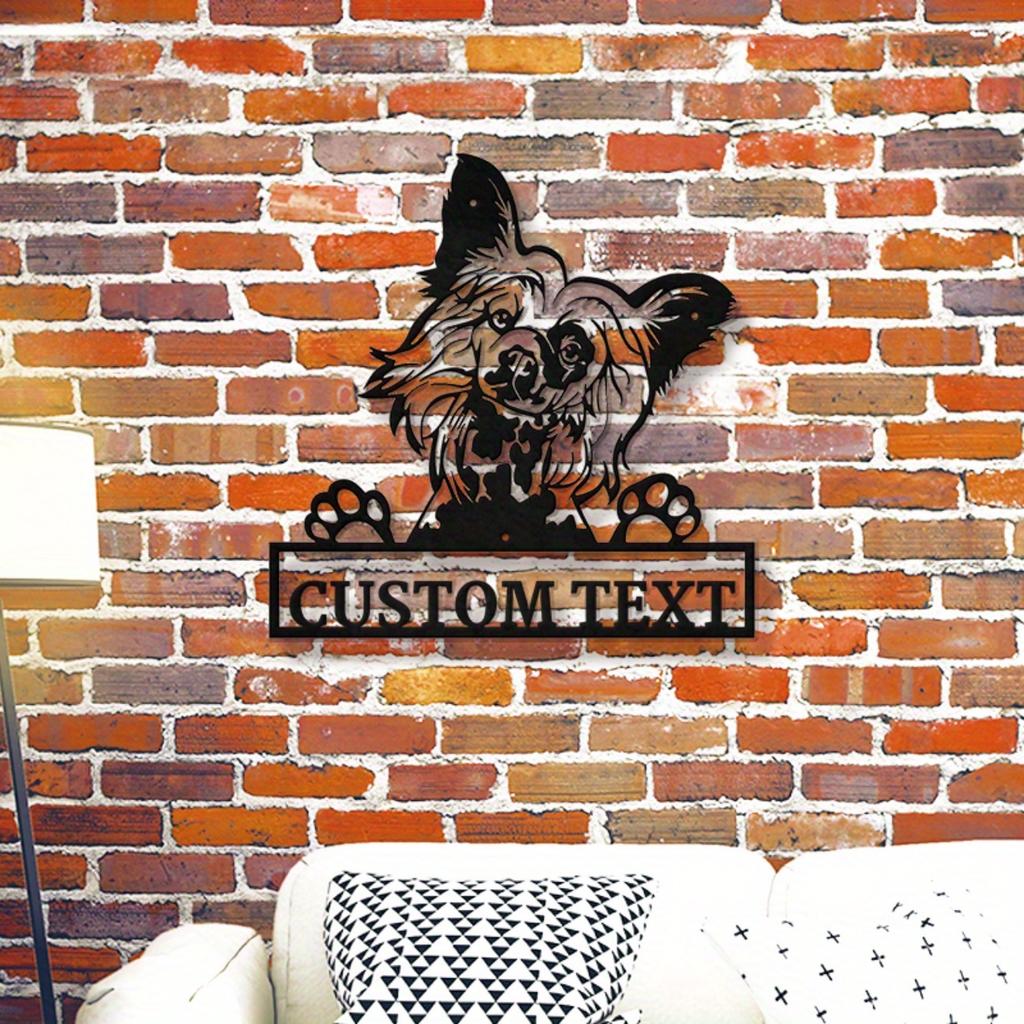 Custom Chinese Crested Dog Metal Wall Art, Personalized Home Decor, Easy to Hang