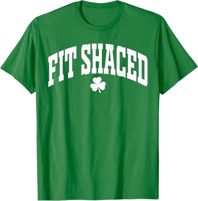 Fit Shaced Funny Irish Drinking St. Patrick s Day Shamrock T-Shirt S разноцветный