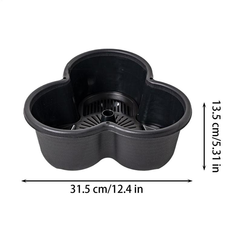 3 Tiers Vertical Tower Stackable Pot Strawberry Planter Tower for Home Garden Herb Flower Vegetable Cultivation FlowerPot