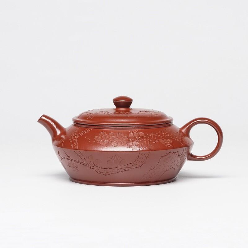 

220ml Boutique Yixing Purple Clay Teapots Handmade Plum Blossom Pot Raw Ore Dahongpao Mud Kettle Zisha Tea Set Ornaments Gifs
