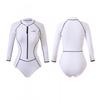 Womens Long Sleeve One-Piece Swimsuit Surfing Snorkeling UV Protection Quick Dry Slim Fit