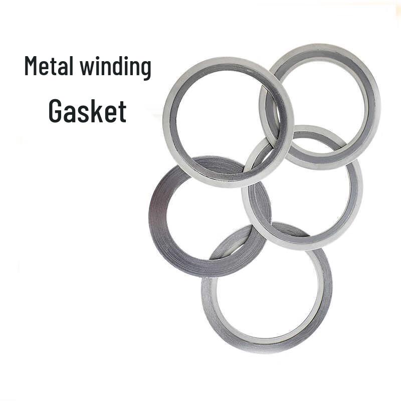 Songge 304 Stainless Steel Spiral Wound Gasket, 10-Pack