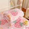 Floral Print Soft Flannel Blanket - All-Season Cozy Throw for Bed, Sofa & Travel, Lightweight Multi-Use Home Decor In Mixed Colors, Blanket for Bed