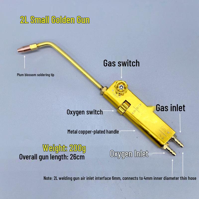 All-Copper 2L Welding and Cutting Dual-Use Torch with Butane Gas Nozzle for Small Welding Tasks