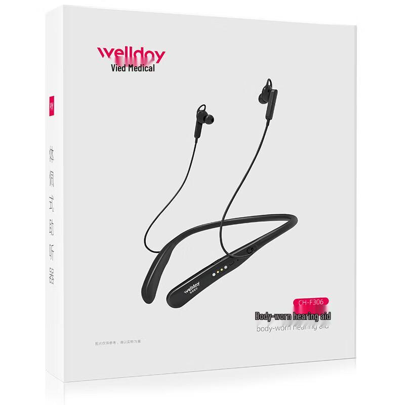WELLDAY Rechargeable Neck-Worn Hearing Aid for Seniors