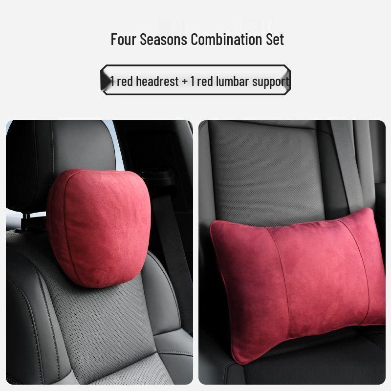 Nick Car Headrest Lumbar & Neck Support Pillow for Maybach S-Class, Mercedes, Tesla & AITO