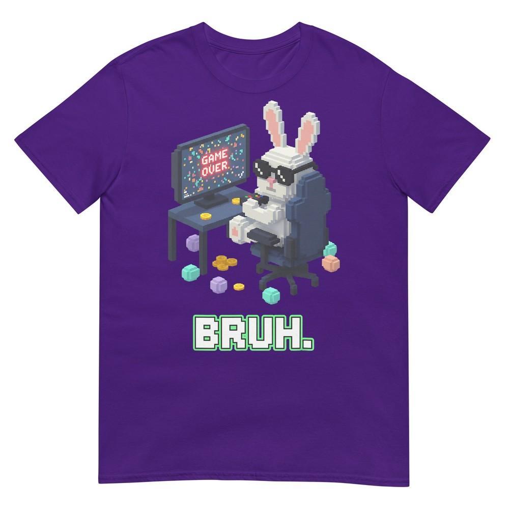 Boys Bruh Happy Easter Day Bunny Egg Video Game Kids Gamer Tshirt