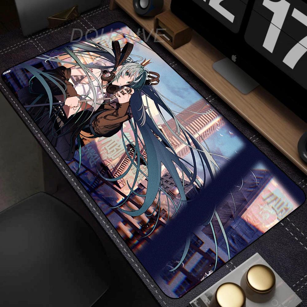 Anime Girl Mouse Pad Gamer Keyboard Pads Desk Hatsune Miku Kawaii Mouse Mat Carpet Rubber Tapis Souris Gaming Exquisite Mousepad
