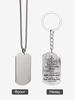 Stainless Steel Keychain and Necklace, Gift for My Daughter, Engraved Badge, Ideal Gift for Men, Couples, Boyfriend, Family & Friends