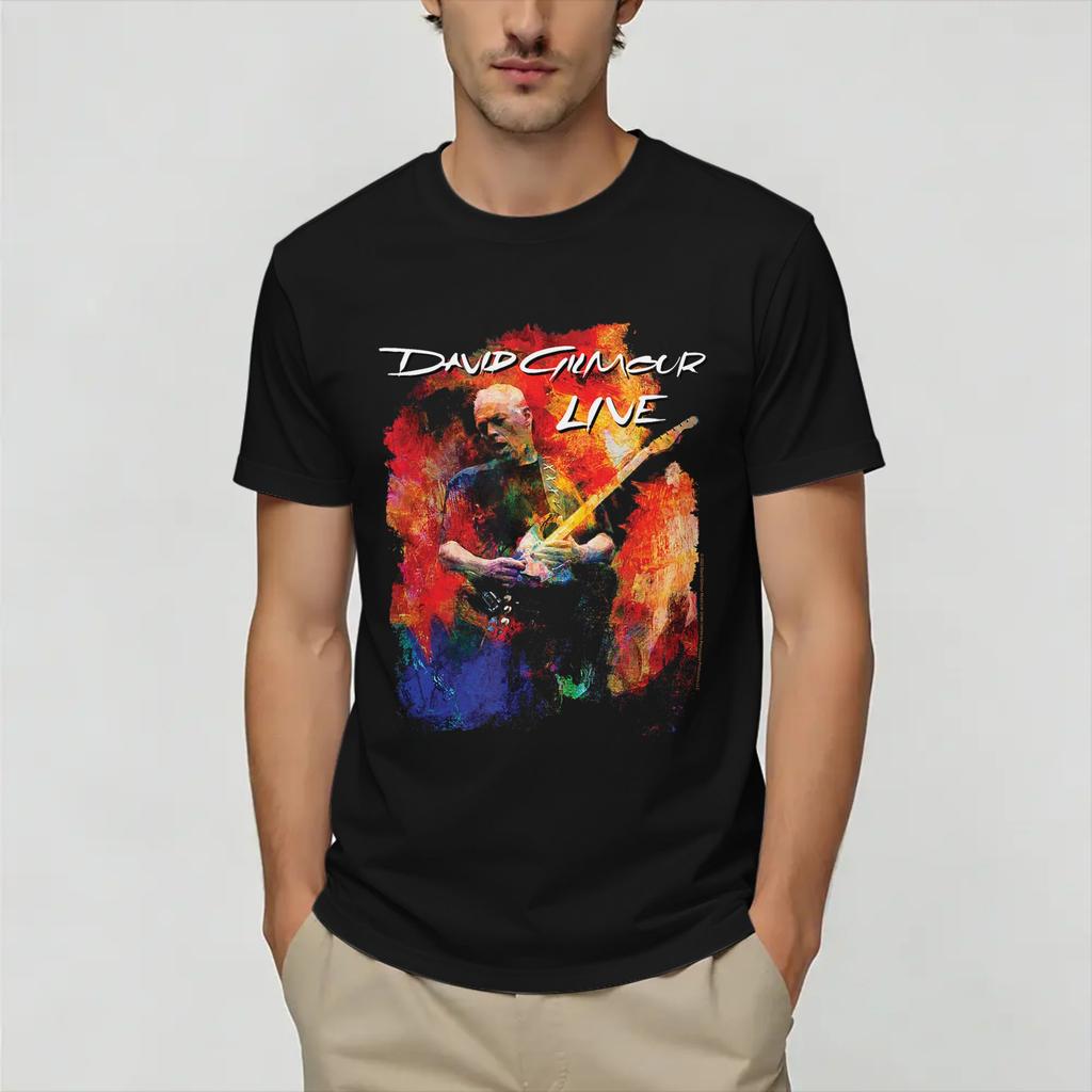 David Gilmours Unisex T Shirt Funny Tees Short Sleeve Round Neck TShirts Cotton Printing Clothing