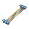 PVC 25Pin DB25 Male Female Connectors Cable with Fixed Nut for Secure Connection in Electronics
