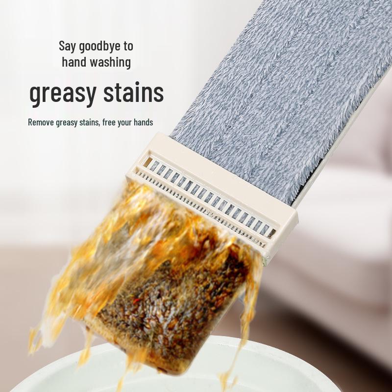 Large Hands-Free Wet & Dry Flat Mop with Squeegee