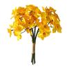Artificial Narcissus Flowers Bouquet for Home Decor Realistic Silk Fake Daffodils with White Yellow Orange Petals Long-Lasting Spring Decoration for