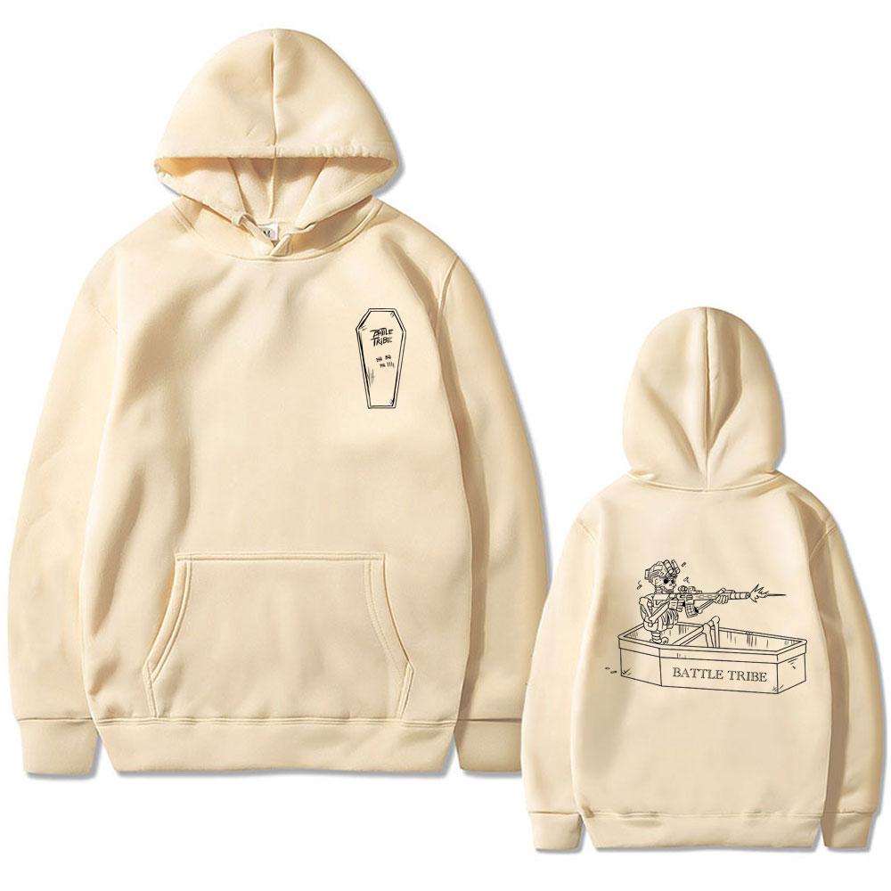 Forward Observations Group Battle Tribe From The Grave Pull Over Print Hoodie Vintage Skelett Hoodies Herren Übergröße Sweatshirt