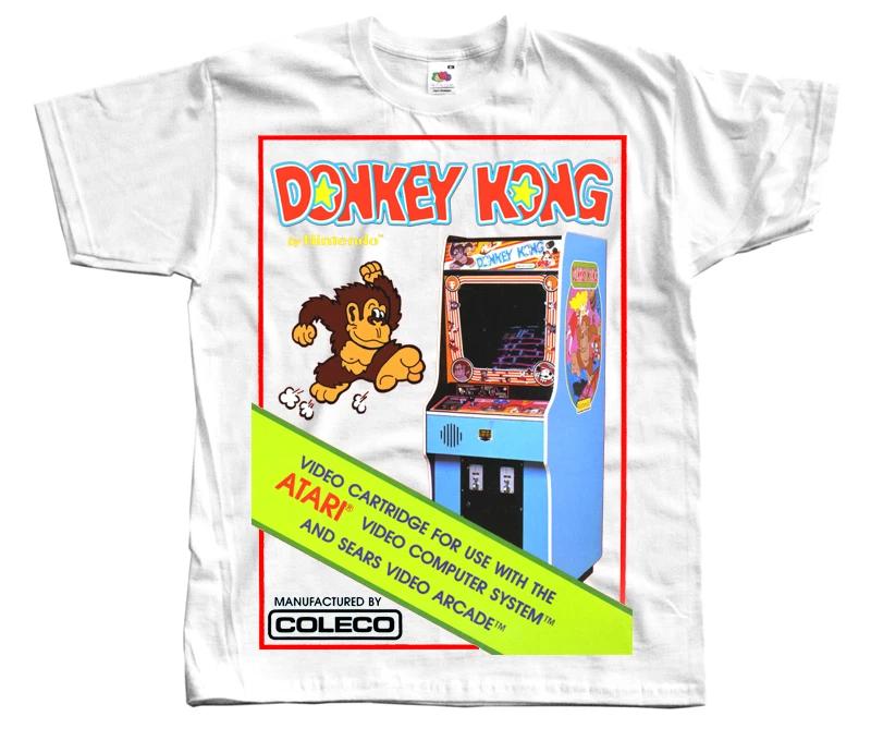 DONKEY KONG ATARI POSTER game T SHIRT WHITE ALL SIZES S-5XL S