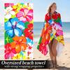 Übergroßes Blumen-Strandtuch Tropischer Print Resort-Wickel Stranddeko Sommer-Zuhause Picknickdecke Boho-Stil