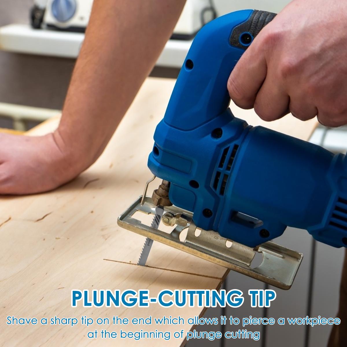 

10/50 шт. Пилки для лобзика Т-образный хвостовик Углеродистая сталь Ассорти Пилки для лобзика для дерева Пластика Тонкого металла Быстрый рез Вниз Пилка для лобзика 10pcs