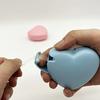 1pc Adorable Heart-Shaped Tape Dispenser with Built-in Invisible Tape - Portable