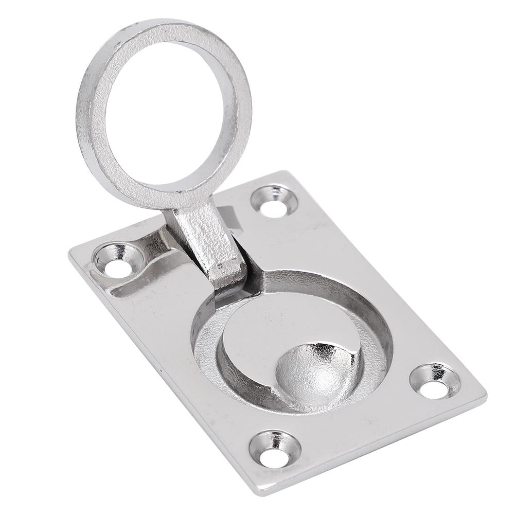 Durable Stainless Steel Marine Boat Deck Lifting Ring Door Knob Handle Pull Ring Buckle(64*44 )