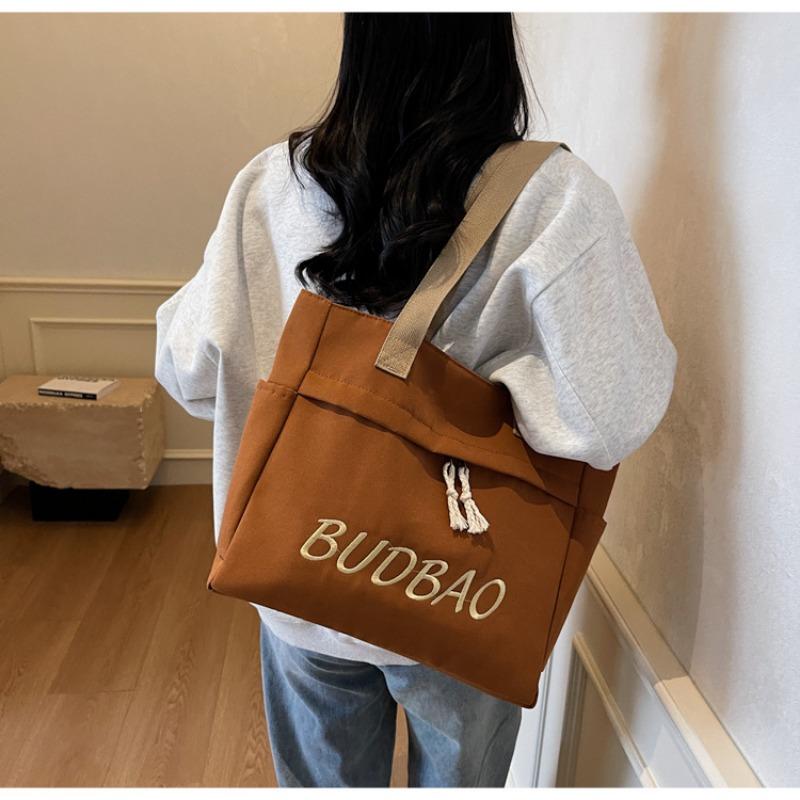 Large capacity shoulder bag women's new women's shoulder fashion versatile girl underarm bag canvas bag