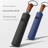 Light Luxury Fully Automatic Wooden Handle 10 Bone Reinforced Windproof Umbrella Men's Advertising Business Gift Umbrella