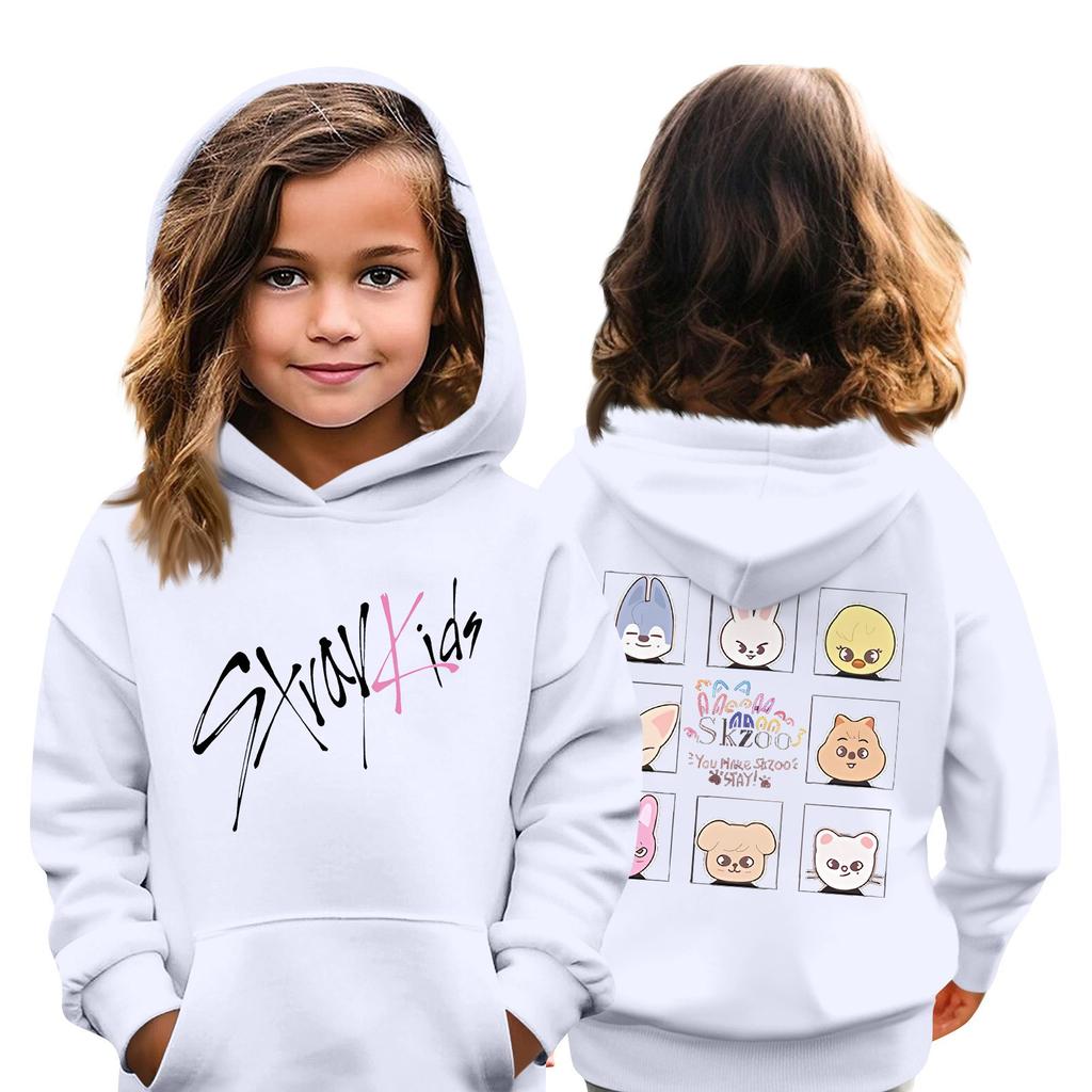 Children's Hoodie Boys And Girls Fashion Printed Long-sleeved Hooded Pocket Hoodie