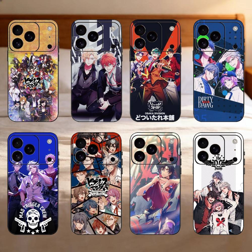 H-Hypnosis Mic Phone Case For iPhone 17,16,15,14,13,12,11 Plus,Pro,Max,Mini Silicone black Soft Cover