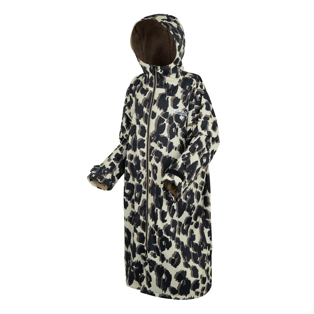Regatta Unisex Adult Leopard Print Changing Robe