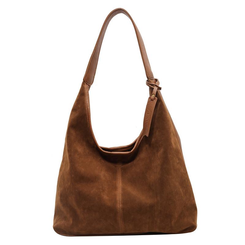 Ielgy Fashionable All-Match Underarm Large Capacity Retro Casual Tote Bag Commuter Casual Shoulder Bag