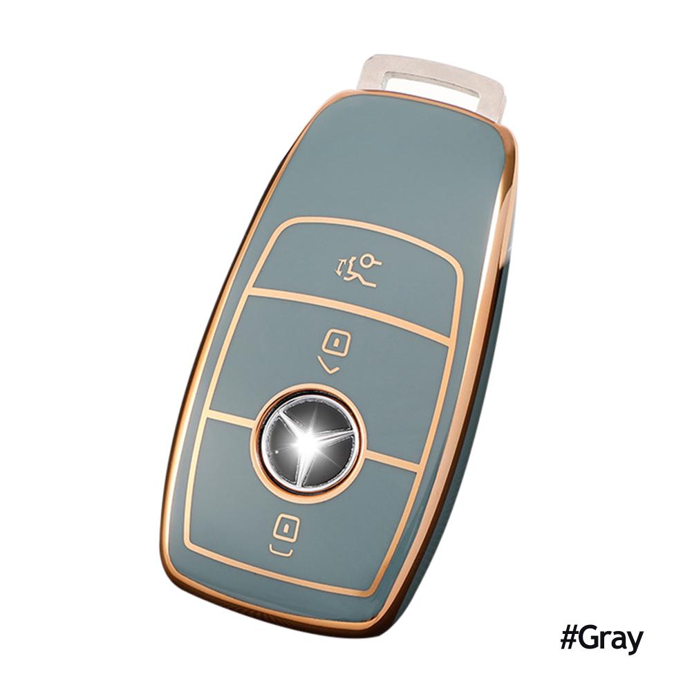 TPU obudowa kluczyka do samochodu z pilotem Case Shell Fob dla Mercedes Benz 2017 E klasa W213 E200 E260 E300 E320 2018 S klasa GLS GLA akcesoria