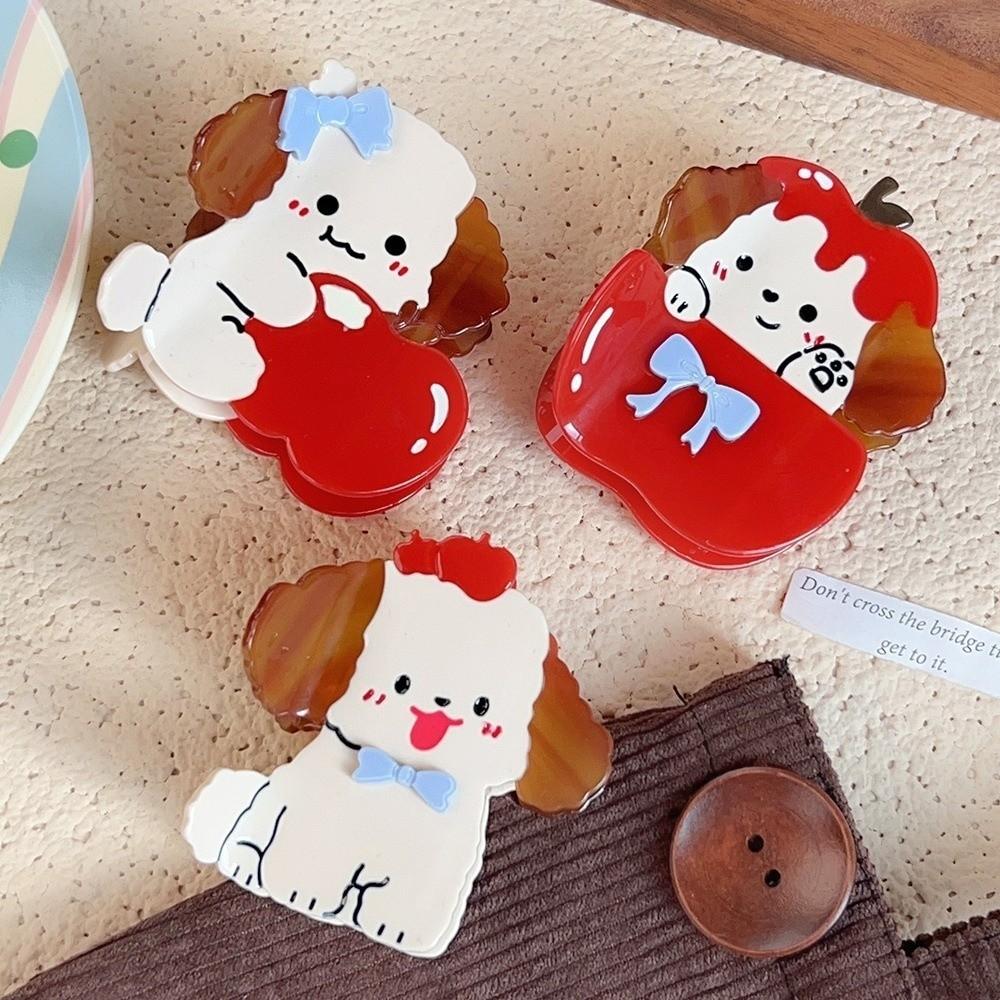 Sweet Puppy Cartoon Shark Clip Large Headdress Acetic Acid Hair Claw Hair Accessories Crab Clip Hair Clip Daily