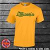 Lithuania T-shirt, Sport, Holiday, Pride, Events, Gift, Mens, Ladies, Kids, Baby