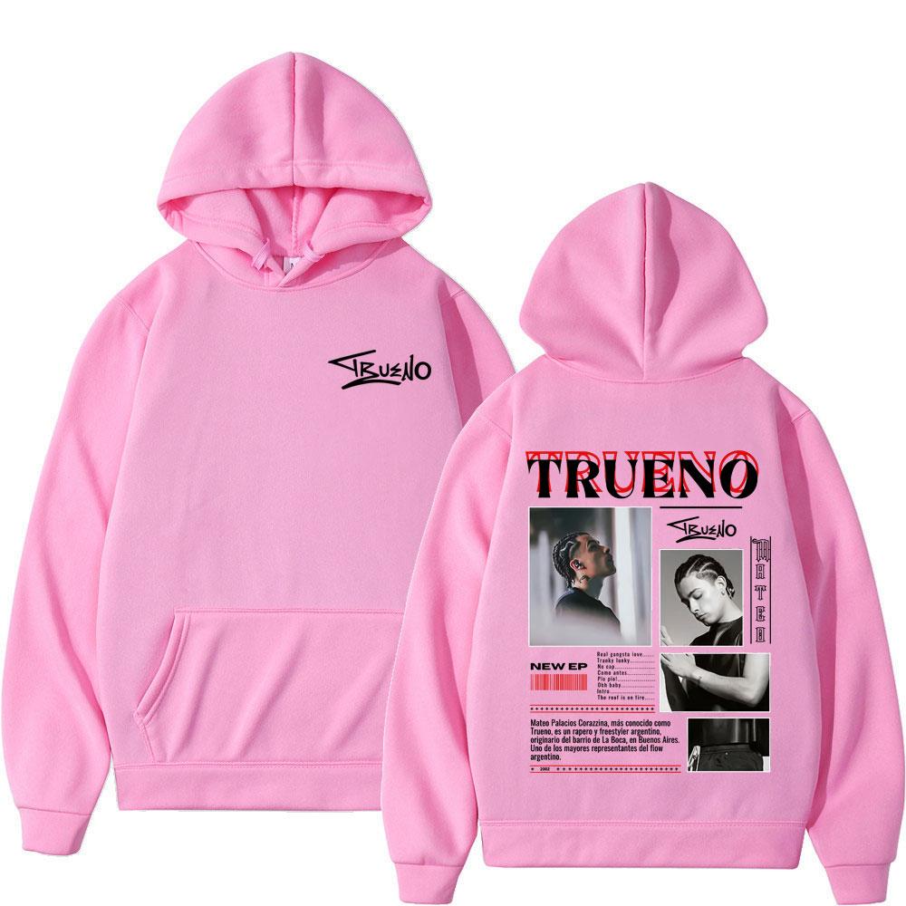 Rapper Trueno Album Tour 2025 Hoodie Gothique Punk Hiver Manches Longues Épais Hip-hop Pull Homme Femme Sweat-shirts à Capuche Vintage