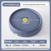 Flower pot bottom tray, flower box base, plastic thickened resin circular household drain pan, no wheel for draining water