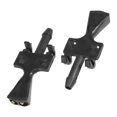 2x Plastic Auto Windshield Washer Nozzle Portable Detachable Replace Spray Windscreen Nozzles Replacement for Meriva A 2003-2010