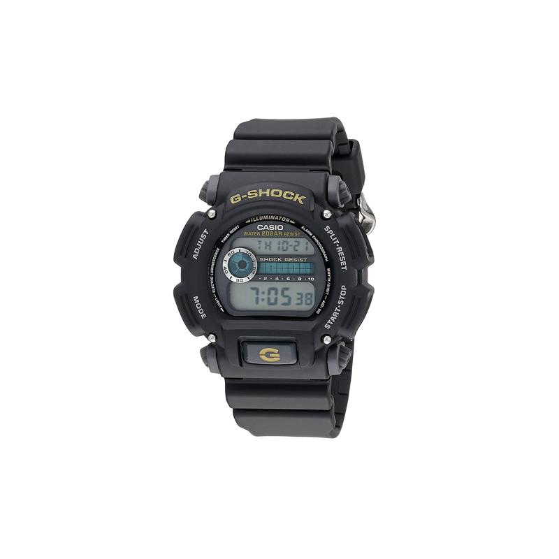 

Casio G-Shock series US military standard equipment shockproof outdoor watch quartz movement resin strap Japanese and Korean watch men s DW9052-1BCG чёрный