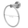 Stainless Steel Hand Towel Ring Wall Mounted Towel Holder Towel Ring  Bathroom Kitchen Washroom