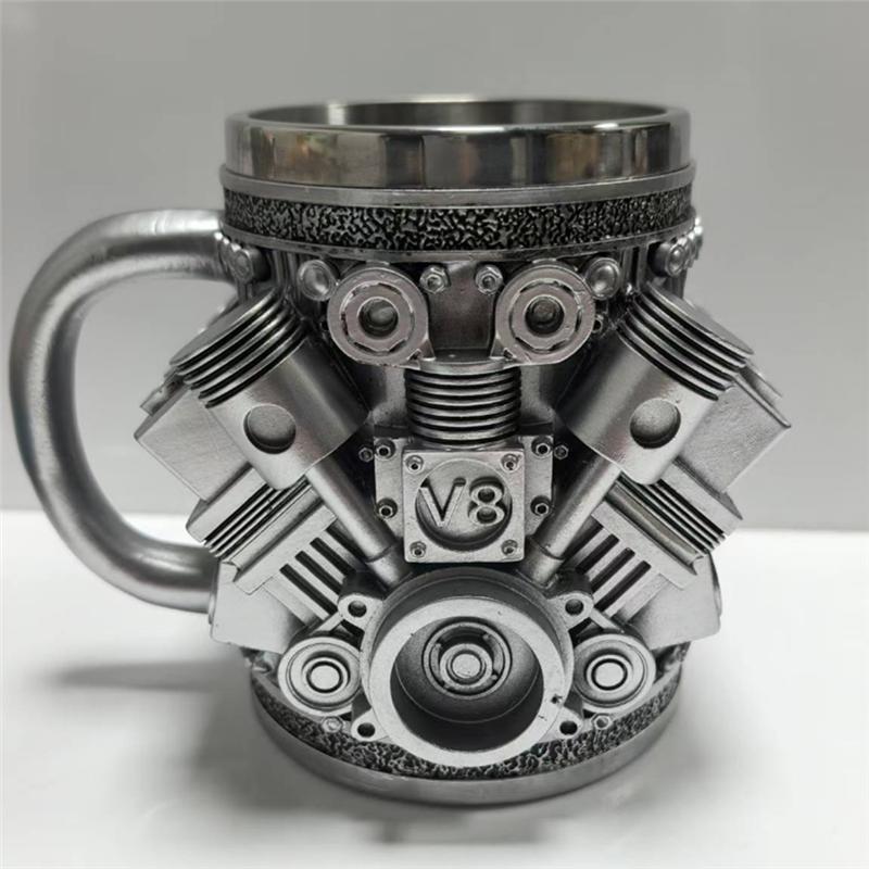 Stainless Steel Coffee Mug Engine Stainless Steel Mug Car Engine Coffee Mug V8-B61B