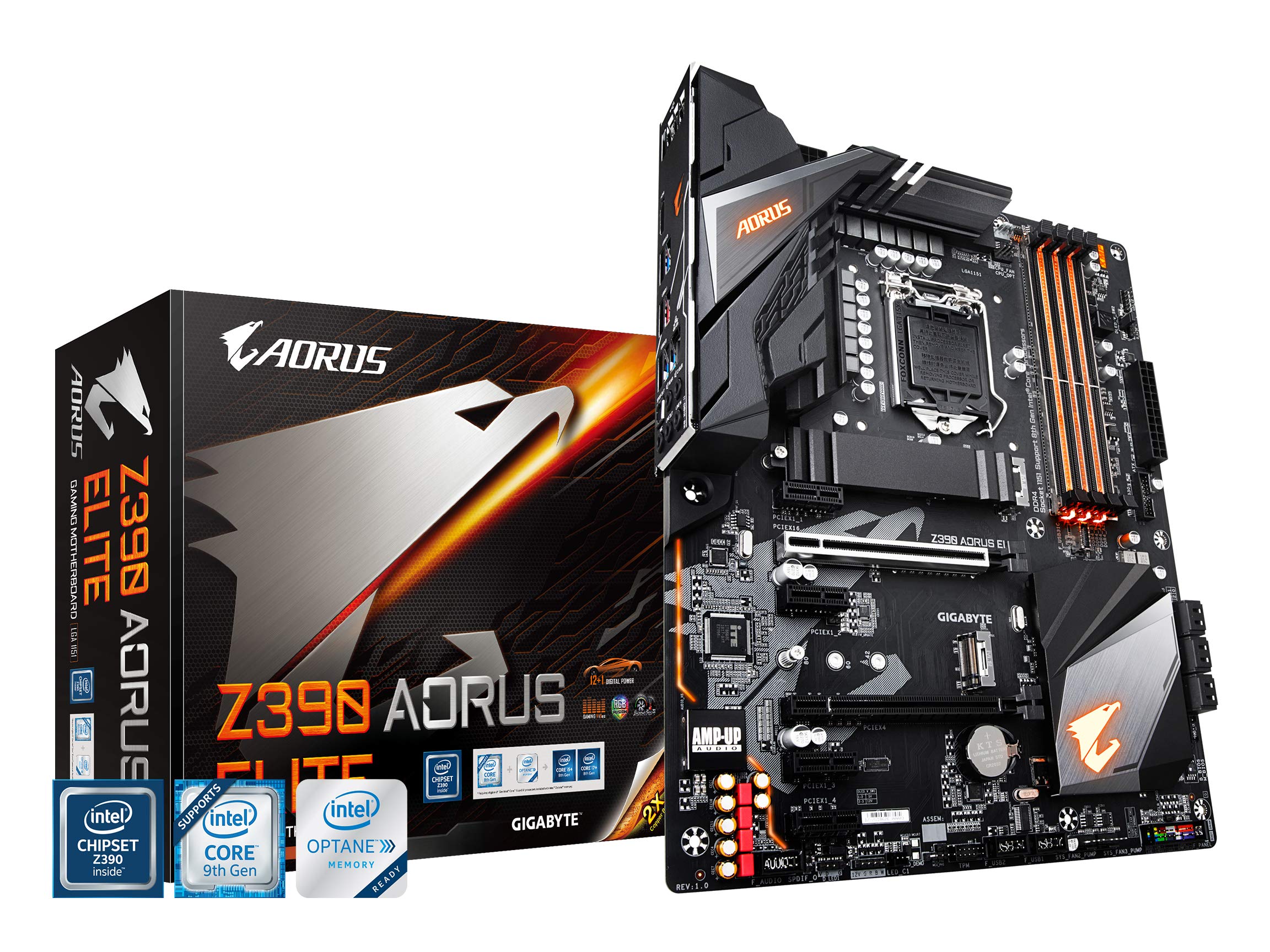 

GIGABYTE Z390 AORUS ELITE ATX Gaming Motherboard, Black [Intel Z390 Chipset] MB4596