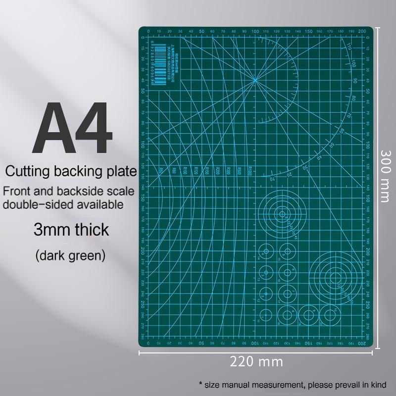 Borrence 1pc Large Cutting Mat Self Healing Double Side A4 A5 Cutting Pad for Crafting Silhouette Grid Green Sewing Cutting Mat