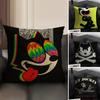 FFelix the Cat Cushion Cover Natural Linen Organic Fabric DoubleSided Printing Home Decor Breathable Environmentally Friendly