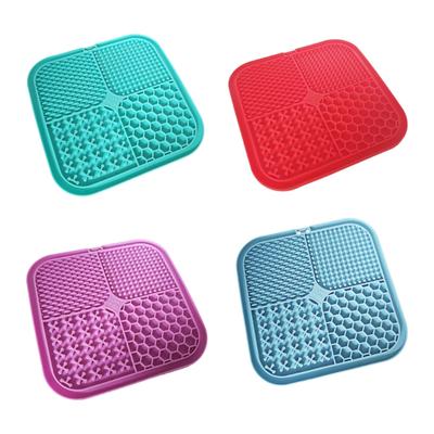 Safe Silicone Slow Feeders Mats For Pet Encourages Mental Stimulation During Meals Easy To Use Durable Surfaces