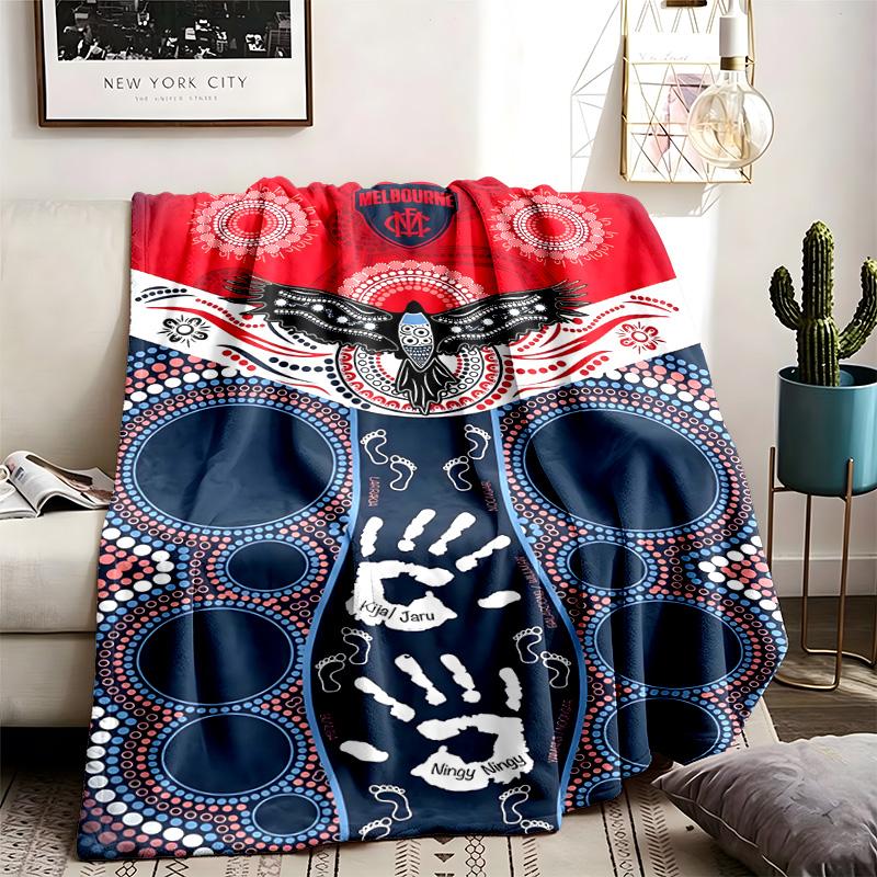 Melbourne Demons Club Theme Blanket Suitable For Beds Sofas And Camping Perfect For Both Men And Women Comfortable Bedding All Year Round