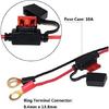 [5 PACK] 2FT Motorcycle Battery Charger Cord, Sae To O Ring Terminal Quick Disconnect Assembly Extension Cable, Sae 2Pin Wire Harness Reverse