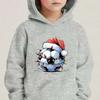 2025 New Youth Christmas Sweatshirt Top Jacket Boys' Autumn Winter Sweatshirt Hoodie, Autumn Winter Warm Long Sleeve Hooded