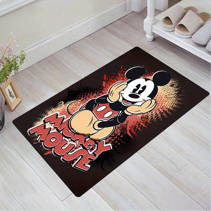 1 szt. Dywanik z wzorem Myszki Miki i Minnie Disneya Dywanik Obszarowy Antypoślizgowy Dywanik Prać Ręcznie Mata Podłogowa Odpowiednia do Salonu Sypialni Wystrój Domu