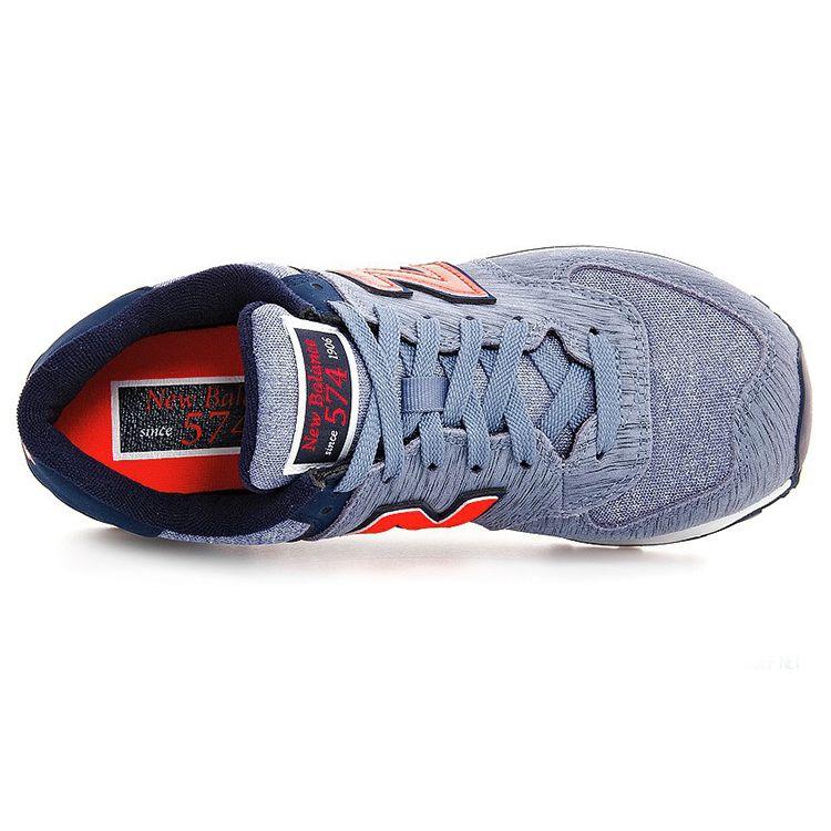 New Balance 574 Series Sweatshirt Retro Style Low Top Casual Running Shoes Women Sneaker Blue WL574WTC
