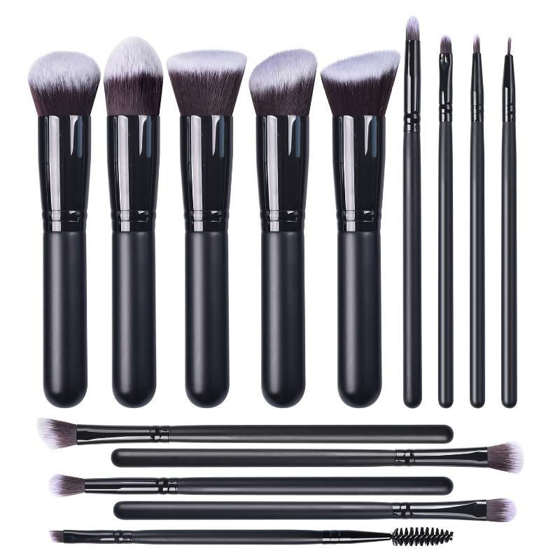 14 Makeup Brushes, Wooden Handles, Soft Hair, Eyeshadow Brushes, Blush Brushes, Brushes, Makeup Tools, In Stock
